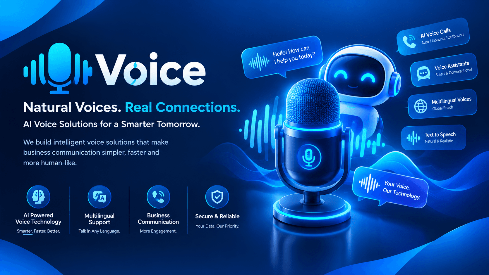 Voice solutions — Conversations that convert.