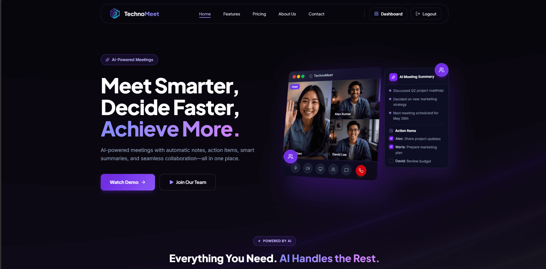 TechnoMeet product preview